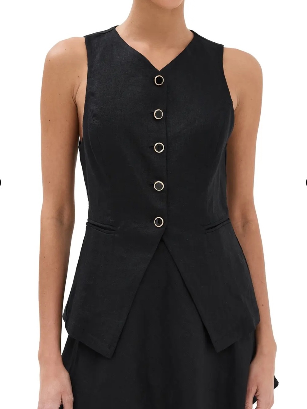 Reformation Aspen linen top